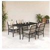 Image de Ensemble à Manger de Jardin avec Coussins 5 pcs, Table et Chaises de Patio, Meubles d'Extérieur Terrasse, Moderne, 3212092
