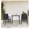 Image de Ensemble de Bistro avec Coussins 3 pcs, Table et Chaises de Jardin, Ensemble de Meubles d'Extérieur Balcon, Moderne, 3212096