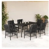 Image de Ensemble à Manger de Jardin avec Coussins 7 pcs, Table et Chaises de Patio, Meubles d'Extérieur Terrasse, Moderne, 3212107