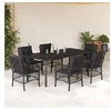 Image de Ensemble à Manger de Jardin avec Coussins 7 pcs, Table et Chaises de Patio, Meubles d'Extérieur Terrasse, Moderne, 3212108