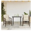 Image de Ensemble de Bistro avec Coussins 3 pcs, Table et Chaises de Jardin, Ensemble de Meubles d'Extérieur Balcon, Moderne, 3212110