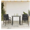 Image de Ensemble de Bistro avec Coussins 3 pcs, Table et Chaises de Jardin, Ensemble de Meubles d'Extérieur Balcon, Moderne, 3212131
