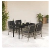 Image de Ensemble à Manger de Jardin avec Coussins 5 pcs, Table et Chaises de Patio, Meubles d'Extérieur Terrasse, Moderne, 3212133