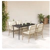 Image de Ensemble à Manger de Jardin avec Coussins 5 pcs, Table et Chaises de Patio, Meubles d'Extérieur Terrasse, Moderne, 3212140