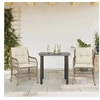 Image de Ensemble de Bistro avec Coussins 3 pcs, Table et Chaises de Jardin, Ensemble de Meubles d'Extérieur Balcon, Moderne, 3212145