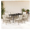 Image de Ensemble à Manger de Jardin avec Coussins 7 pcs, Table et Chaises de Patio, Meubles d'Extérieur Terrasse, Moderne, 3212149