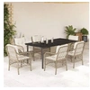 Image de Ensemble à Manger de Jardin avec Coussins 7 pcs, Table et Chaises de Patio, Meubles d'Extérieur Terrasse, Moderne, 3212150