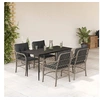 Image de 5-delige Tuinset met kussens poly rattan lichtgrijs3212168