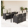 Image de Ensemble à Manger de Jardin avec Coussins 5 pcs, Table et Chaises avec Dossier Réglable, Meubles d'Extérieur Patio 3212197