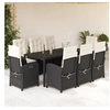 Image de Ensemble à Manger de Jardin avec Coussins 9 pcs, Table et Chaises avec Dossier Réglable, Meubles d'Extérieur Patio 3212201