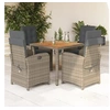 Image de 5-delige Tuinset met kussens poly rattan grijs3212241