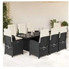 Image de Ensemble à Manger de Jardin avec Coussins 9 pcs, Table et Chaises avec Dossier Réglable, Meubles d'Extérieur Patio 3212249