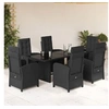 Image de Ensemble à Manger de Jardin avec Coussins 7 pcs, Table et Chaises avec Dossier Réglable, Meubles d'Extérieur Patio 3212251