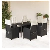 Image de Ensemble à Manger de Jardin avec Coussins 7 pcs, Table et Chaises avec Dossier Réglable, Meubles d'Extérieur Patio 3212295
