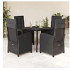 Image de Ensemble à Manger de Jardin avec Coussins 5 pcs, Table et Chaises avec Dossier Réglable, Meubles d'Extérieur Patio 3212321