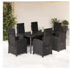 Image de Ensemble à Manger de Jardin avec Coussins 7 pcs, Table et Chaises avec Dossier Réglable, Meubles d'Extérieur Patio 3212327