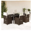 Image de Ensemble à Manger de Jardin avec Coussins 7 pcs, Table et Chaises avec Dossier Réglable, Meubles d'Extérieur Patio 3212347
