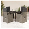 Image de Ensemble à Manger de Jardin avec Coussins 5 pcs, Table et Chaises avec Dossier Réglable, Meubles d'Extérieur Patio 3212362