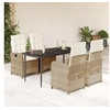 Image de Ensemble à Manger de Jardin avec Coussins 5 pcs, Table et Chaises avec Dossier Réglable, Meubles d'Extérieur Patio 3212374