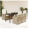 Image de Ensemble à Manger de Jardin avec Coussins 5 pcs, Table et Chaises avec Dossier Réglable, Meubles d'Extérieur Patio 3212384