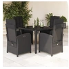 Image de 5-delige Tuinset met kussens poly rattan zwart3212457