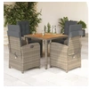 Image de 5-delige Tuinset met kussens poly rattan grijs3212481