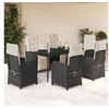 Image de Ensemble à Manger de Jardin avec Coussins 7 pcs, Table et Chaises de Patio, Meubles d'Extérieur Terrasse, Moderne, 3212518