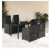 Image de Ensemble à Manger de Jardin avec Coussins 5 pcs, Table et Chaises de Patio, Meubles d'Extérieur Terrasse, Moderne, 3212538