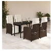 Image de Ensemble à Manger de Jardin avec Coussins 5 pcs, Table et Chaise de Terrasse, Meubles de Patio, Mobilier d'Extérieur, 3212551