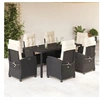 Image de Ensemble à Manger de Jardin avec Coussins 7 pcs, Table et Chaises avec Dossier Réglable, Meubles d'Extérieur, 3212632