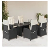 Image de Ensemble à Manger de Jardin avec Coussins 7 pcs, Table et Chaises avec Dossier Réglable, Meubles d'Extérieur, 3212680