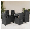 Image de Ensemble à Manger de Jardin avec Coussins 7 pcs, Table et Chaises avec Dossier Réglable, Meubles d'Extérieur, 3212683