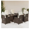 Image de Ensemble à Manger de Jardin avec Coussins 7 pcs, Table et Chaises avec Dossier Réglable, Meubles d'Extérieur, 3212686