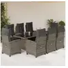 Image de Ensemble à Manger de Jardin avec Coussins 9 pcs, Table et Chaises avec Dossier Réglable, Meubles d'Extérieur, 3212690