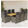 Image de 9-delige Tuinset met kussens poly rattan grijs3212711