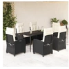 Image de Ensemble à Manger de Jardin avec Coussins 7 pcs, Table et Chaises avec Dossier Réglable, Meubles d'Extérieur, 3212728