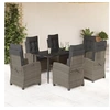 Image de Ensemble à Manger de Jardin avec Coussins 7 pcs, Table et Chaises avec Dossier Réglable, Meubles d'Extérieur, 3212787
