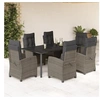 Image de Ensemble à Manger de Jardin avec Coussins 7 pcs, Table et Chaises avec Dossier Réglable, Meubles d'Extérieur, 3212798