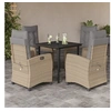 Image de 5-delige Tuinset met kussens poly rattan gemengd beige3212833