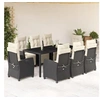 Image de Ensemble à Manger de Jardin avec Coussins 9 pcs, Table et Chaises avec Dossier Réglable, Meubles d'Extérieur, 3212887