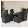 Image de Ensemble à Manger de Jardin avec Coussins 7 pcs, Table et Chaises avec Dossier Réglable, Meubles d'Extérieur, 3212920