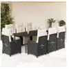 Image de Ensemble à Manger de Jardin avec Coussins 9 pcs, Table et Chaises avec Dossier Réglable, Meubles d'Extérieur, 3212959