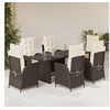 Image de Ensemble à Manger de Jardin avec Coussins 7 pcs, Table et Chaises avec Dossier Réglable, Meubles d'Extérieur, 3213118