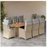 Image de 9-delige Tuinset met kussens poly rattan gemengd beige3213150