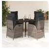 Image de Ensemble à Manger de Jardin avec Coussins 5 pcs, Table et Chaises avec Dossier Réglable, Meubles d'Extérieur, 3213215