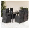 Image de Ensemble à Manger de Jardin avec Coussins 7 pcs, Table et Chaises avec Dossier Réglable, Meubles d'Extérieur, 3213323