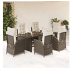 Image de Ensemble à Manger de Jardin avec Coussins 7 pcs, Table et Chaises avec Dossier Réglable, Meubles d'Extérieur, 3213354