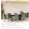 Image de Ensemble à Manger de Jardin avec Coussins 7 pcs, Table et Chaise de Terrasse, Meubles de Patio, Mobilier d'Extérieur, 3213492