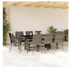 Image de Ensemble à Manger de Jardin avec Coussins 9 pcs, Table et Chaise de Terrasse, Meubles de Patio, Mobilier d'Extérieur, 3213493