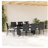 Image de Salon de jardin GENERIQUE 9 pieces 8 personnes 190 x 80 x 74 cm resine tressee